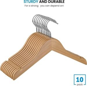 8 Boxes 10 Pack Wooden Children’s Hangers Wholesale Job Lot 800 Hangers